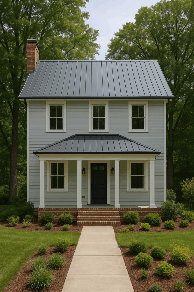 Metal Roof home in Fayetteville, NC created by M&D Roofing