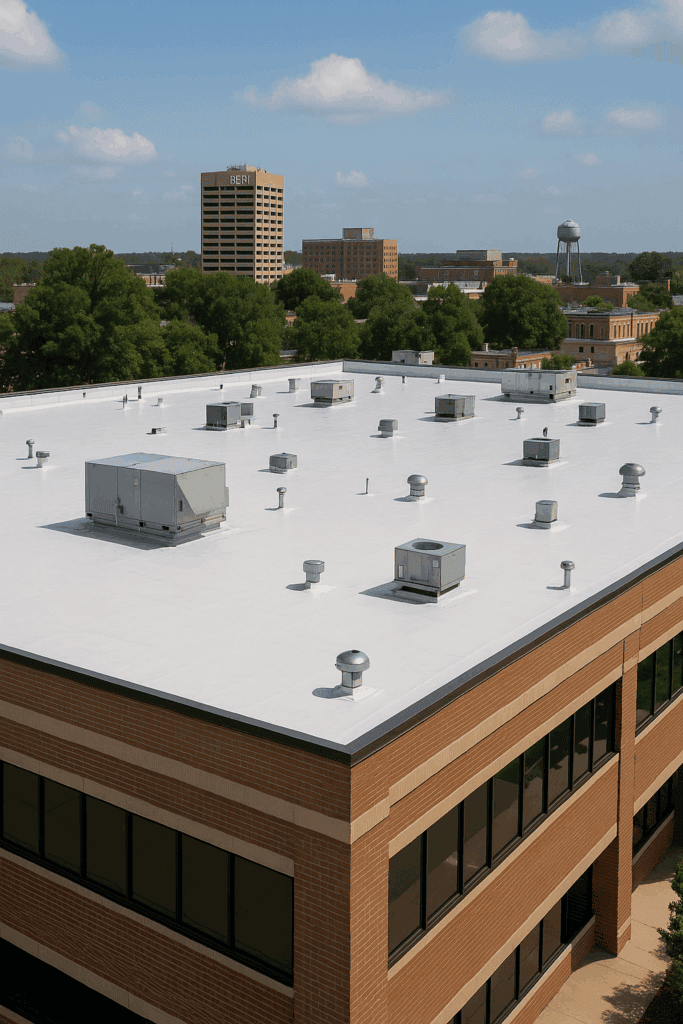 Commercial Roofing Services for Fayetteville, NC by m&d constructions