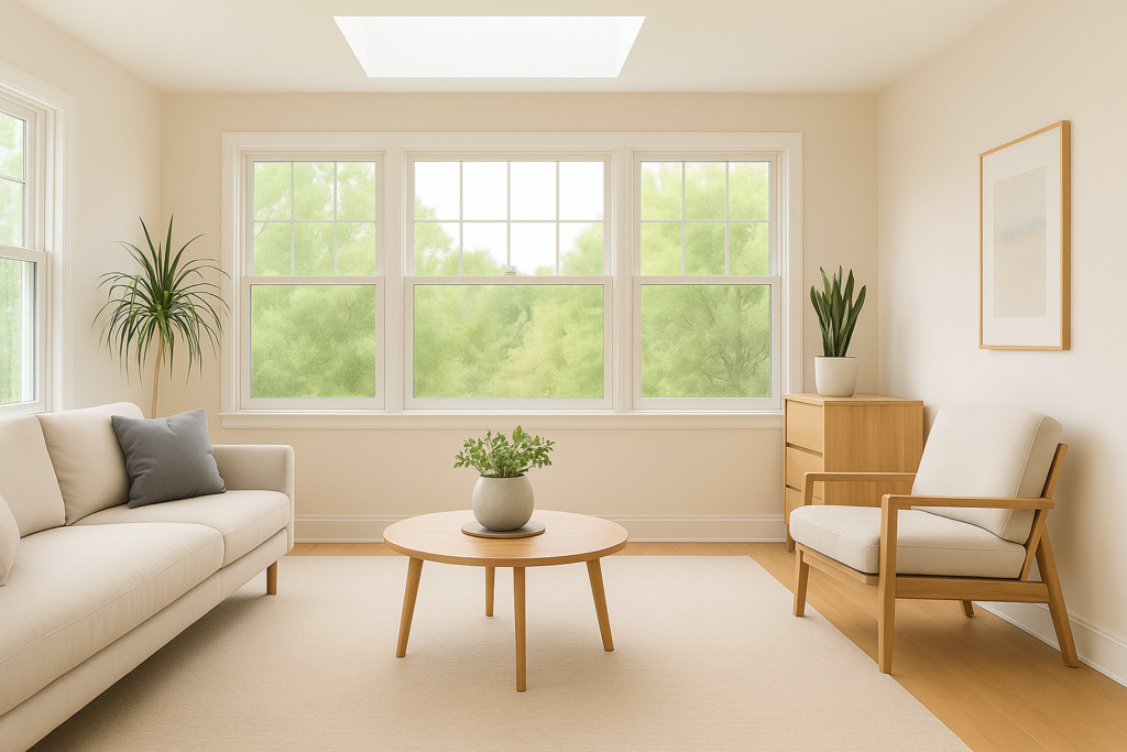 picture using sunroom to show natural sunlight
