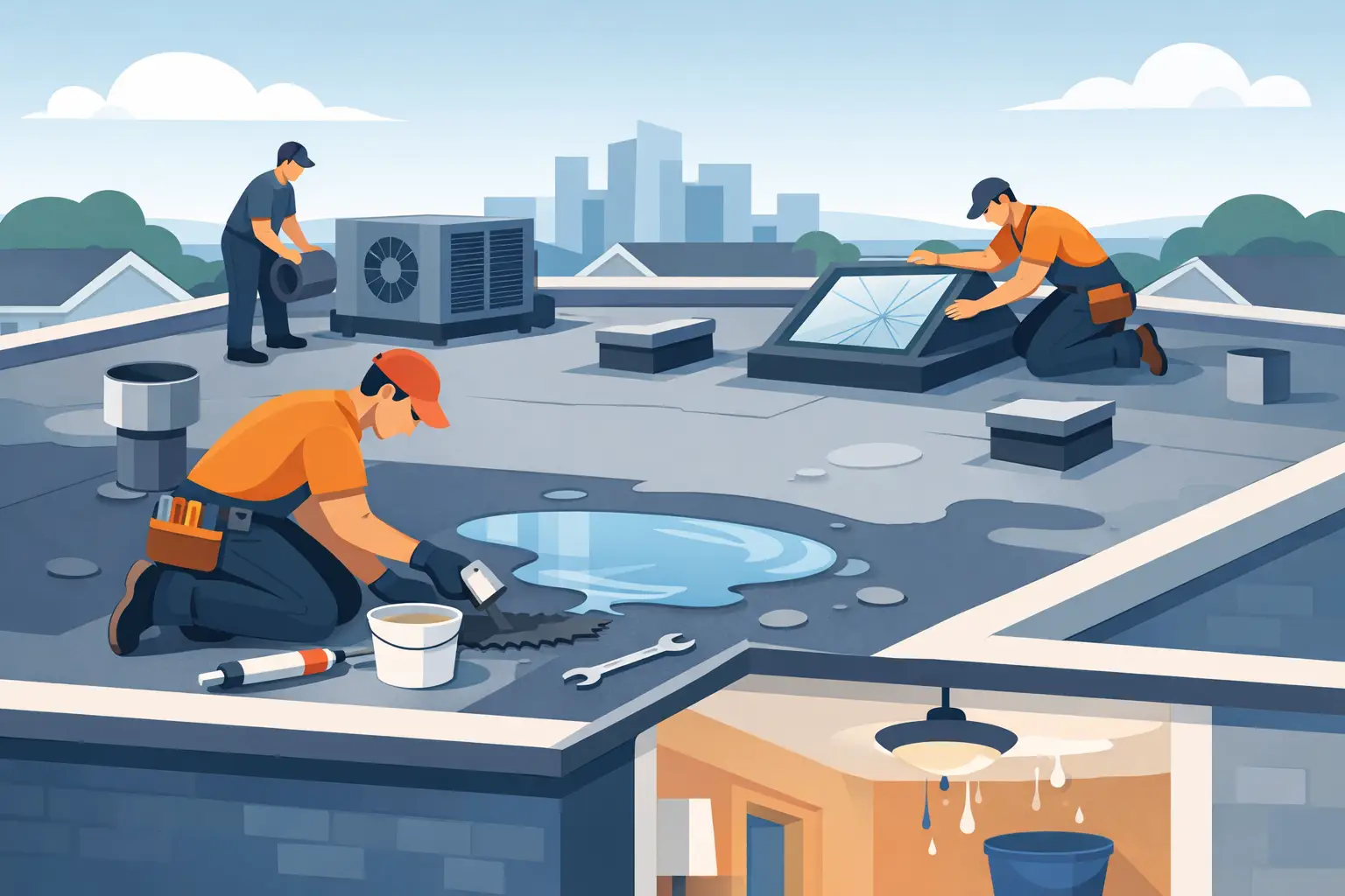Flat Roof Repair for Home: What to Fix Fast