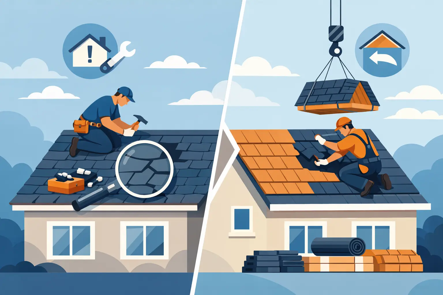 Roof Repair or Replacement? How to Tell