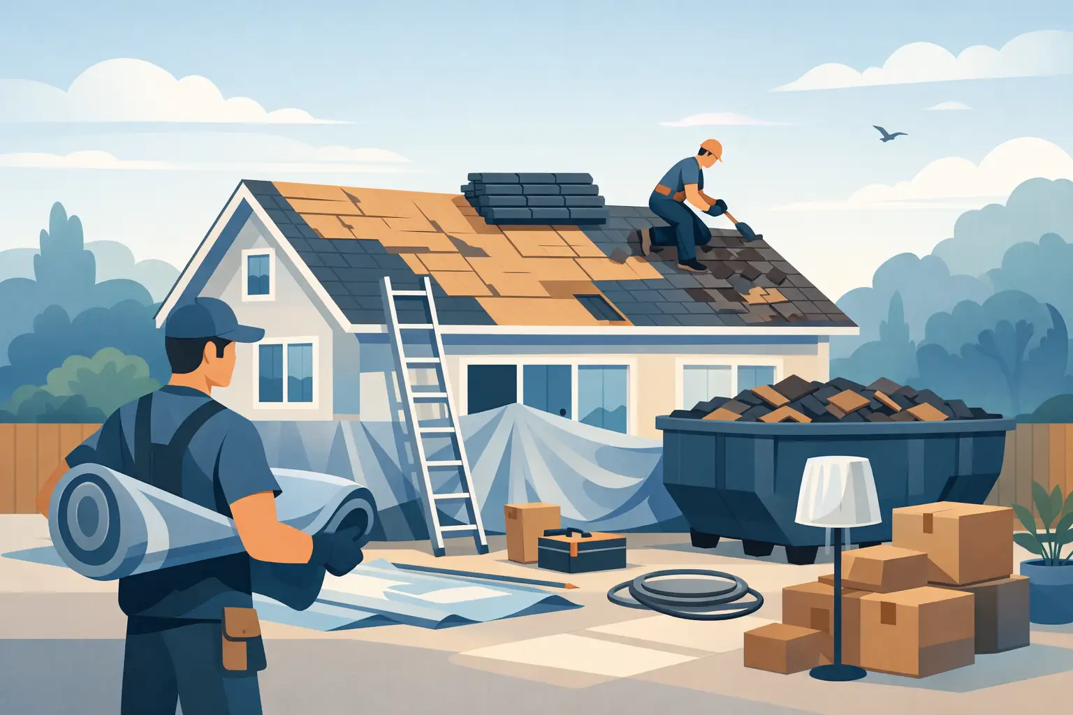How to Prepare Home for Reroofing