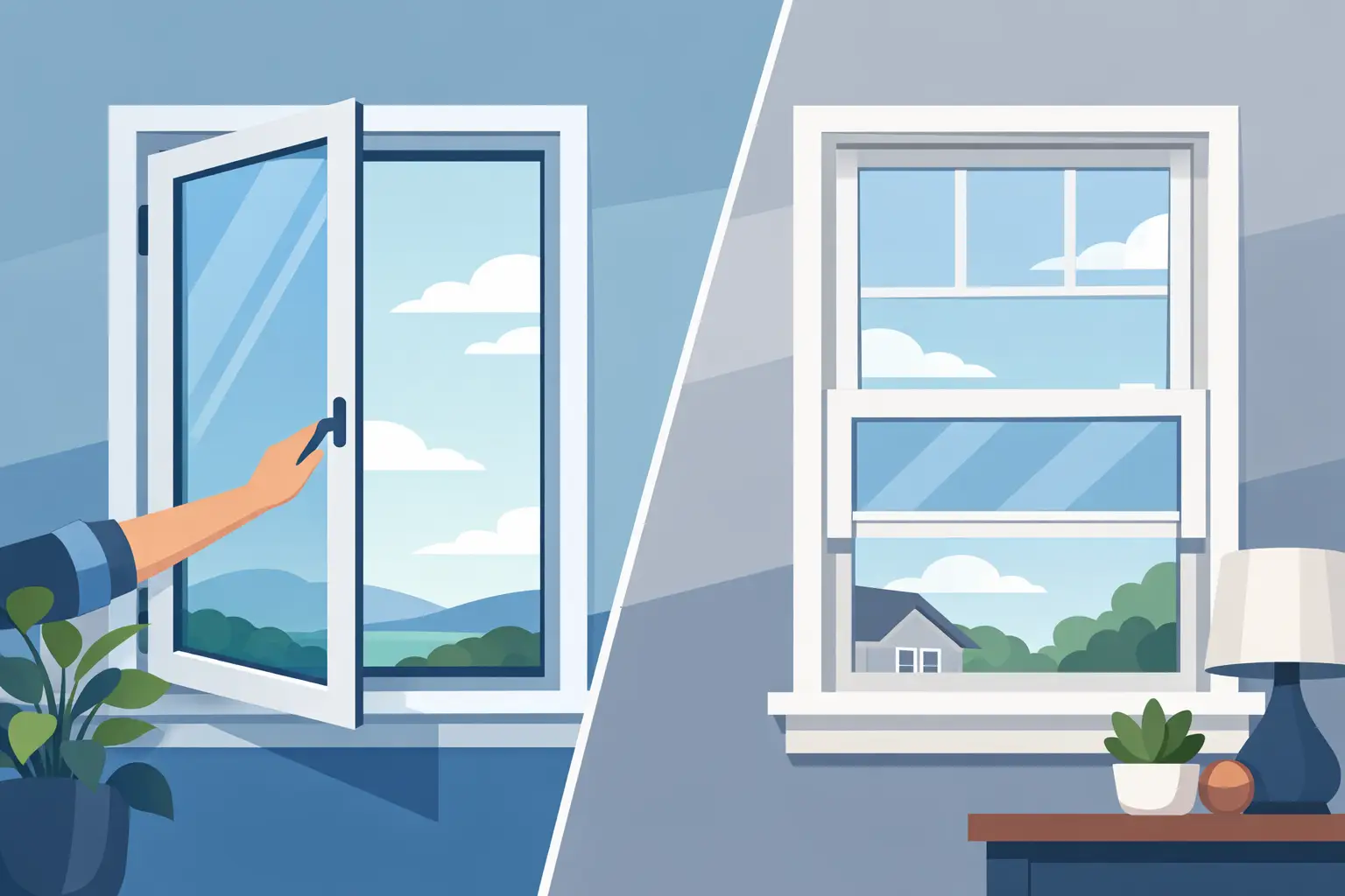 Casement Versus Double Hung Windows: Which Fits? Casement Versus Double Hung Windows: Which Fits?