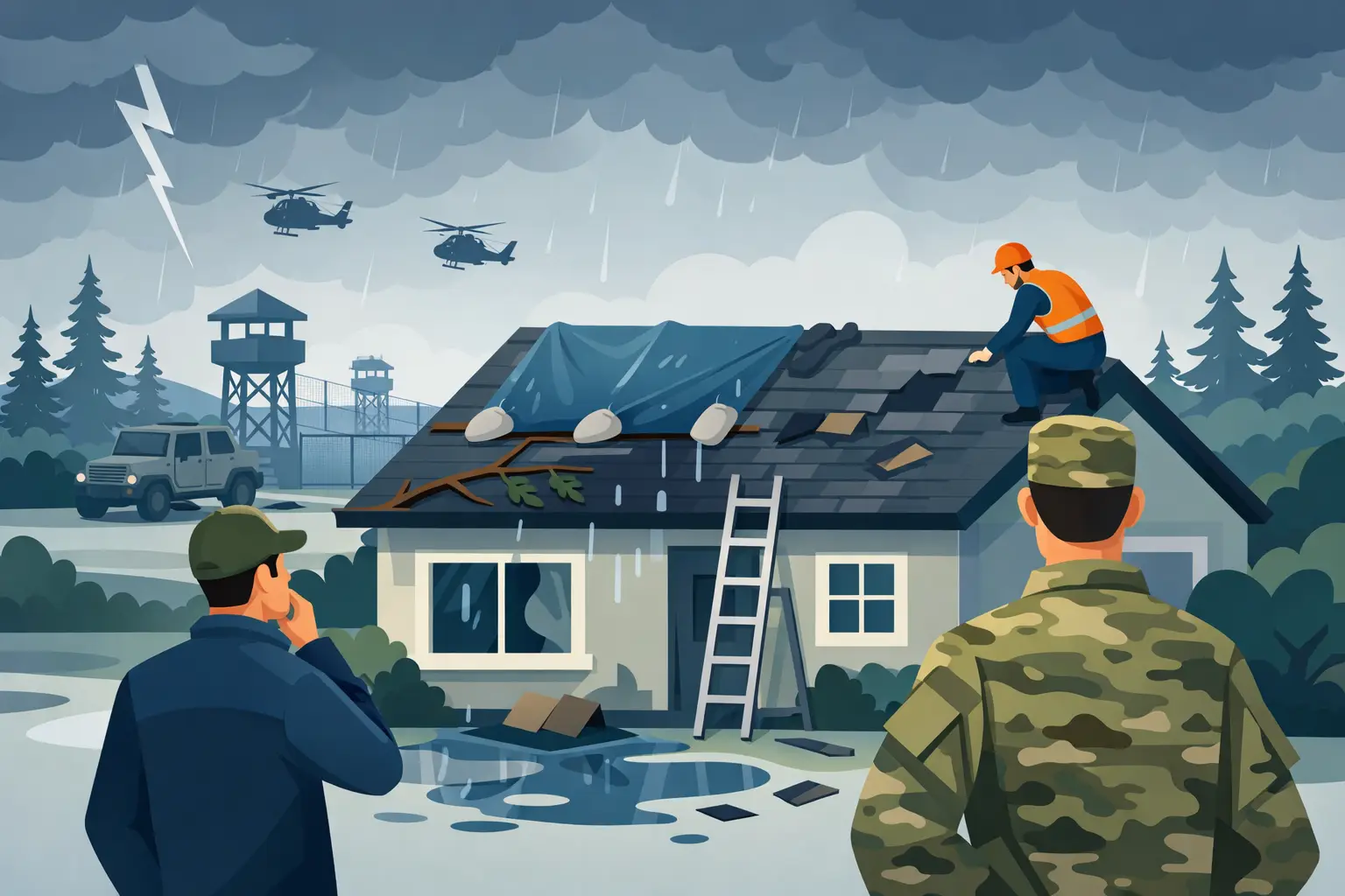 Fort Bragg Storm Roof Help: What to Do First