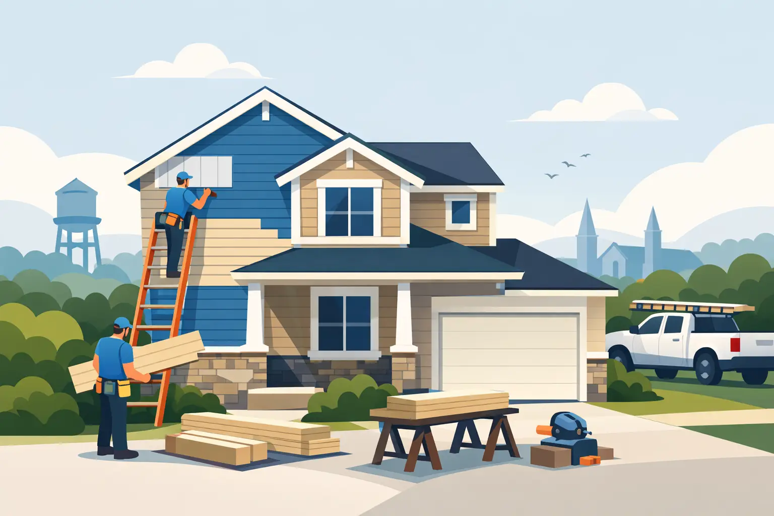 A Siding Project Example for Fayetteville Homes