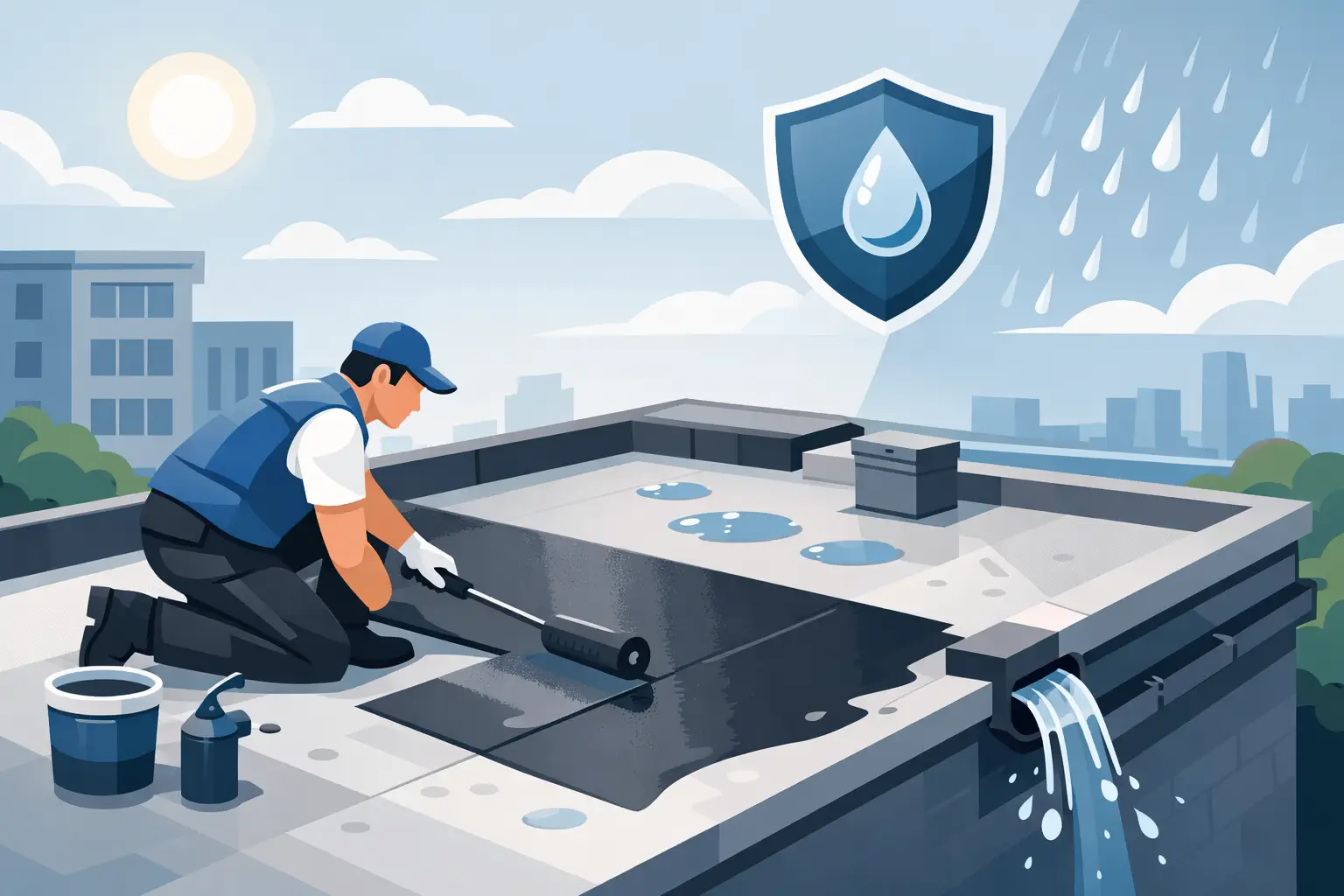 How to Waterproof a Flat Roof That Lasts