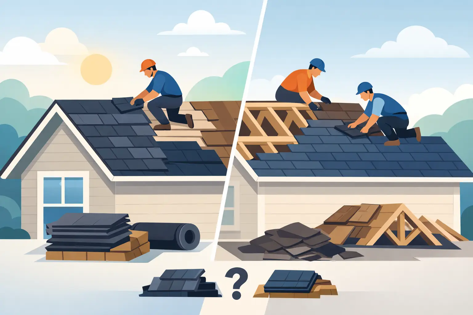 Roof Overlay Versus Replacement: Which Fits? Roof Overlay Versus Replacement: Which Fits?