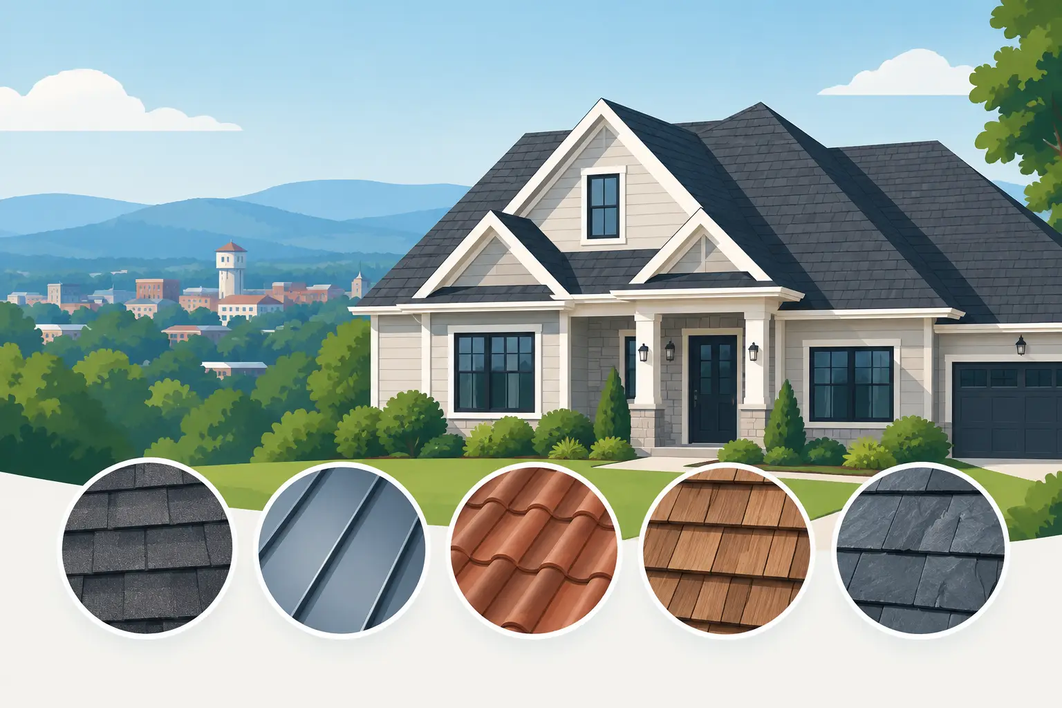 Best Roof Materials for Fayetteville Homes